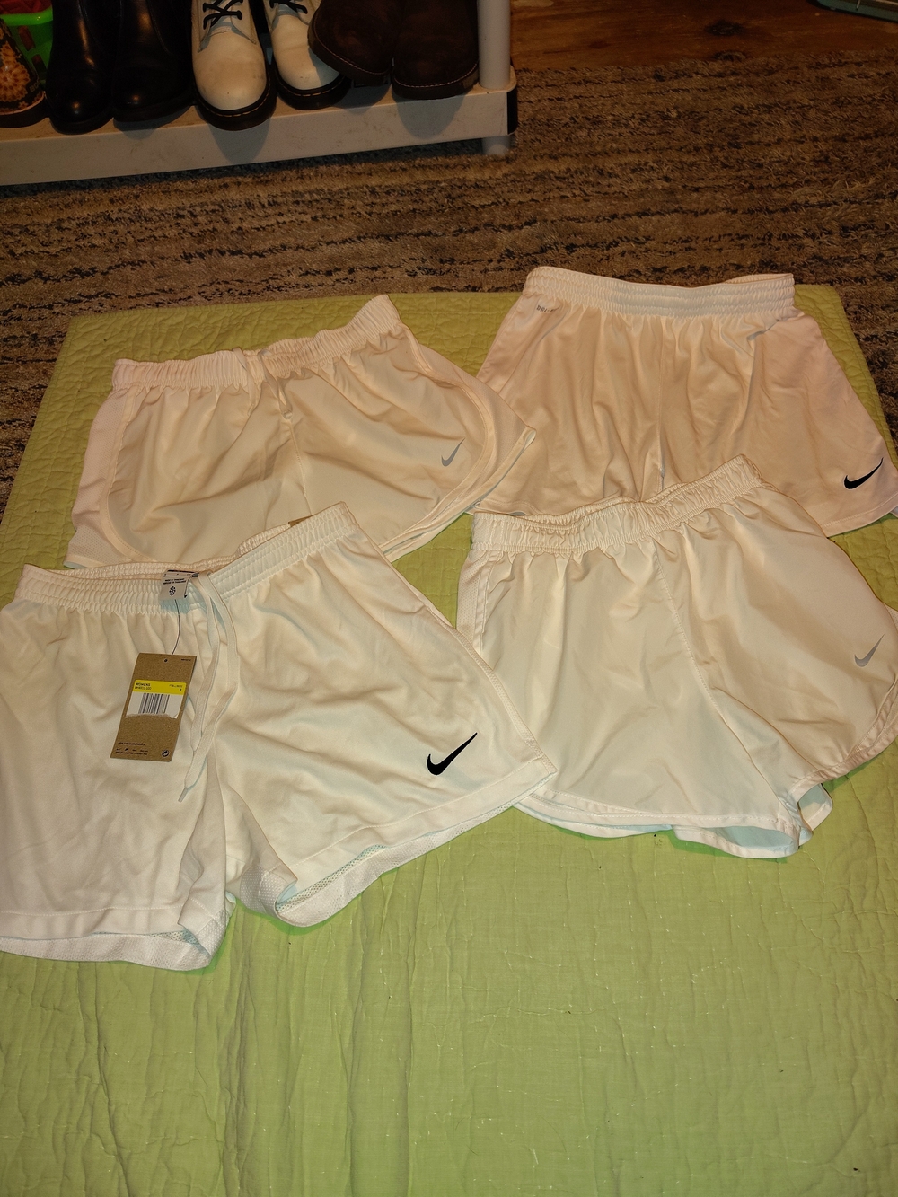 Nike Women’s White Athletic Shorts - Lightweight Performance